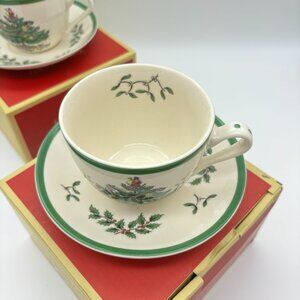 Spode Christmas Tree Teacup & Saucer - Thumbnail 3